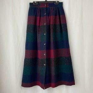 Vintage Scottish Shetland Wool Skirt